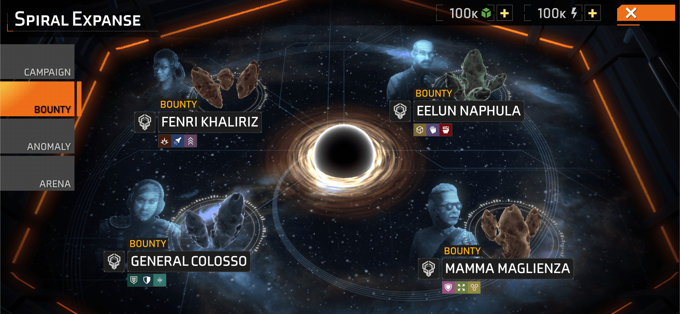 Bounty selection