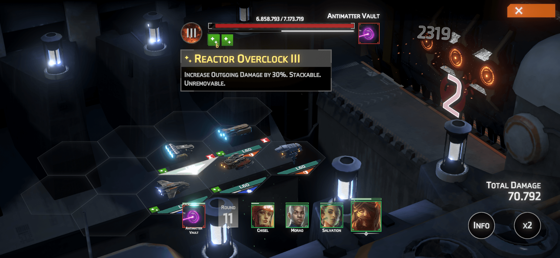 A picture of the Alliance boss, The Vault, with visual updates